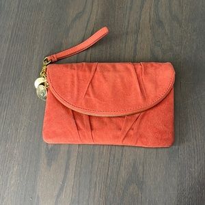 Orange Clutch/Wristlet